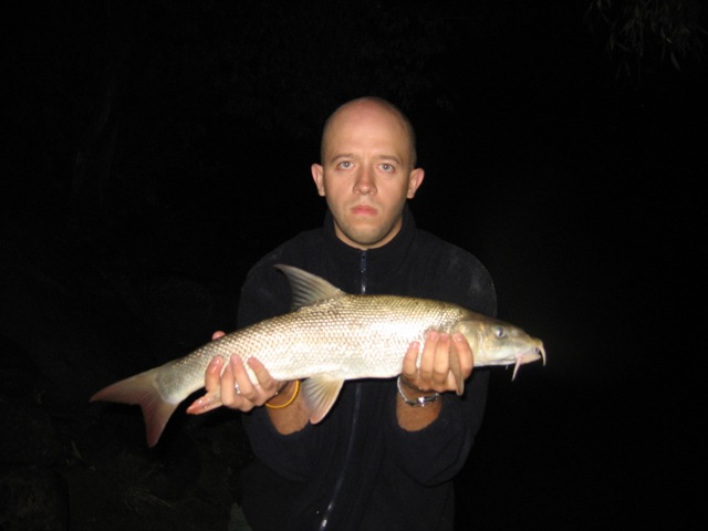 Brzana złowiona w nocy