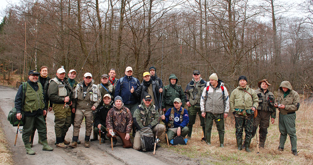 Uczestnicy Warsztatów - Warsztaty pstrągowe Łupawa 2010 - www.przewodnicywedkarscy.pl - Wyprawy na ryby