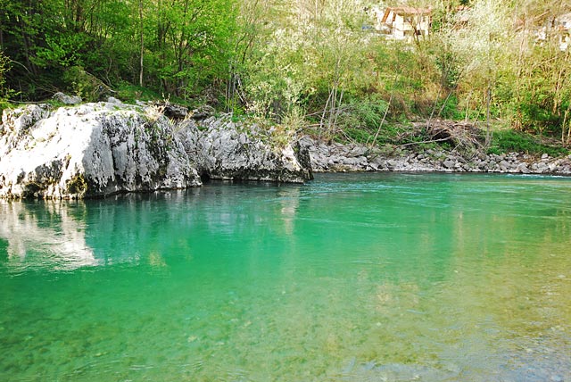 Piękna Idrijca - Słowenia - Łowienie na muchę - www.przewodnicywedkarscy.pl - Wyprawy wędkarskie