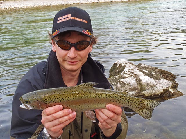 Nieduży tęczak - Baca - Słowenia - Łowienie na muchę - www.przewodnicywedkarscy.pl - Wyprawy wędkarskie