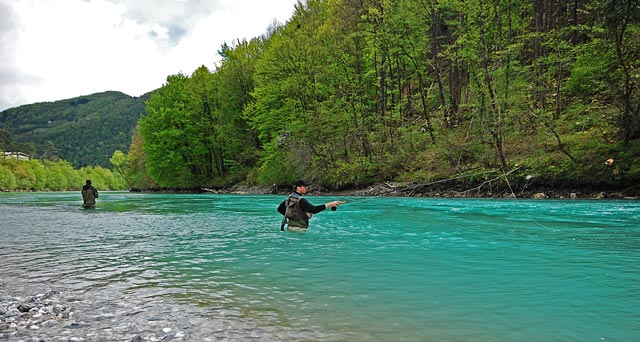 Łowienie na Socy - Słowenia - Łowienie na muchę - www.przewodnicywedkarscy.pl - Wyprawy wędkarskie