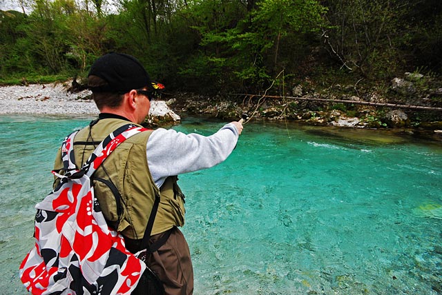 Krótka nimfa na Tolmince - Słowenia - Łowienie na muchę - www.przewodnicywedkarscy.pl - Wyprawy wędkarskie