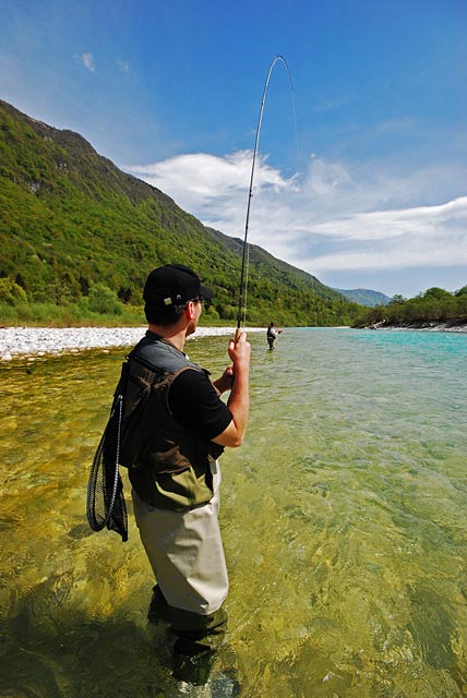 Hol lipienia na Socy - Słowenia - Łowienie na muchę - www.przewodnicywedkarscy.pl - Wyprawy wędkarskie