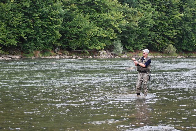 Przewodnik w akcji - Dunajec - www.przewodnicywedkarscy.pl - Wyprawy wędkarskie